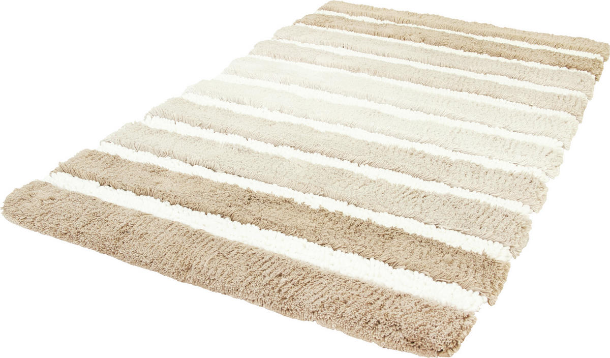 BADTEPPICH Beige 60/100 cm  - Beige, Basics, Kunststoff/Textil (60/100cm) - Kleine Wolke