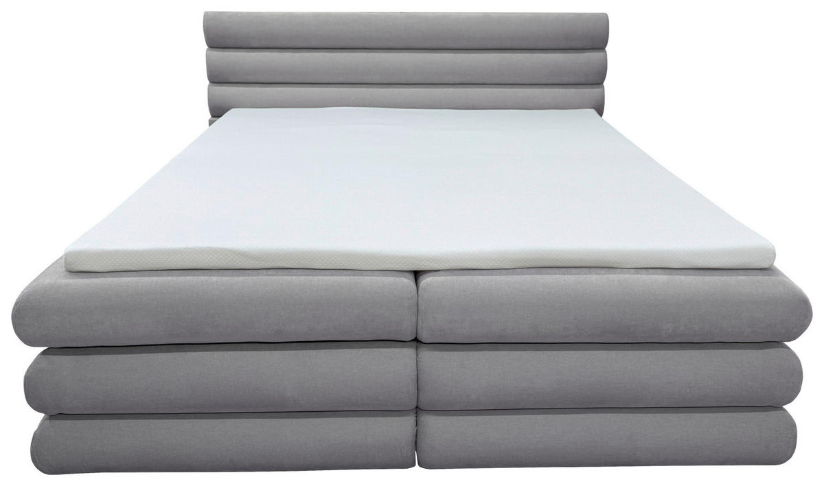 BOXBETT 180/200 cm  in Grau  - Grau, MODERN, Textil (180/200cm) - Livetastic