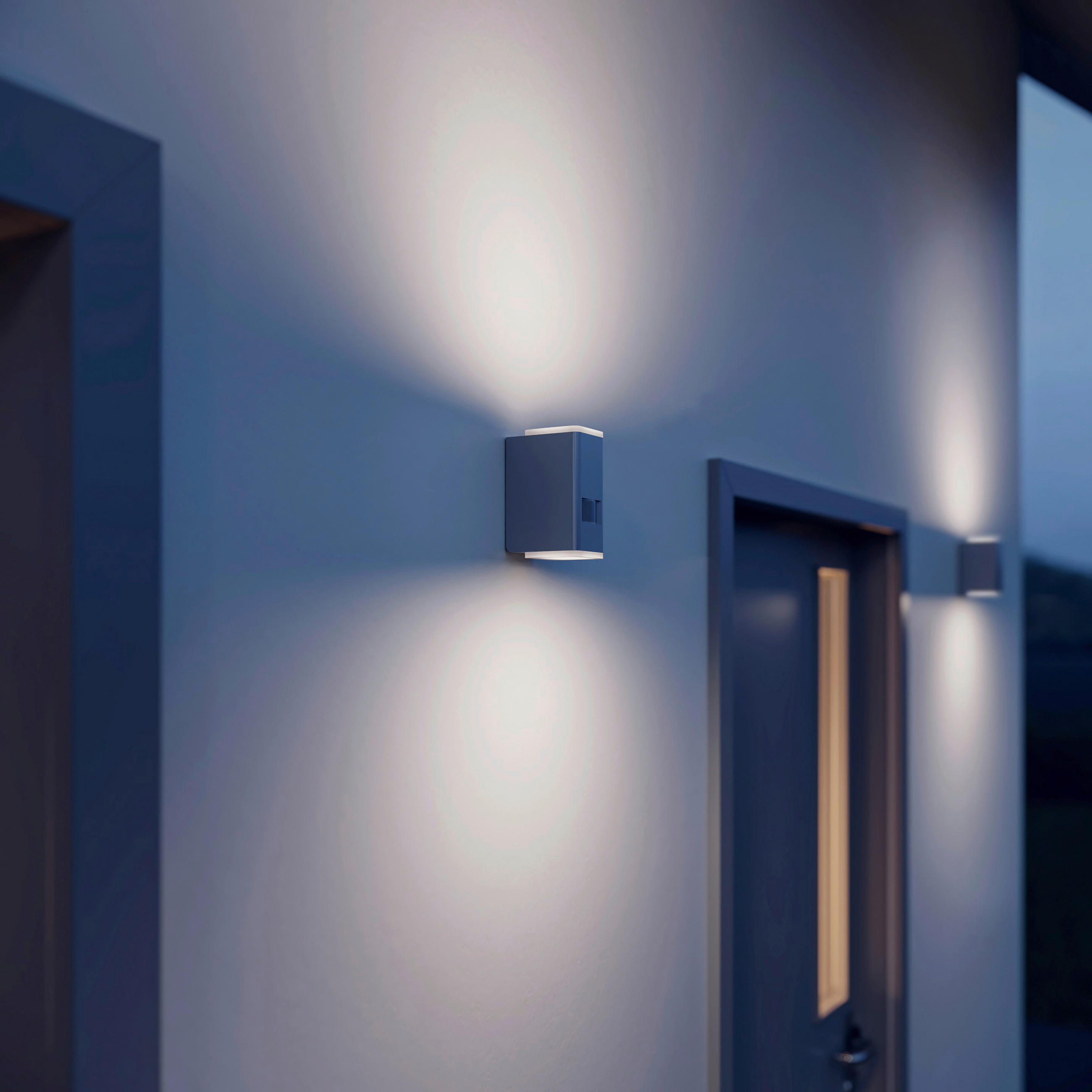 LED-AUßENLEUCHTE 9,2/6,3/13,7 cm   - Anthrazit, Design, Metall (9,2/6,3/13,7cm) - Steinel