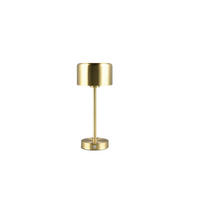 AKKU-TISCHLEUCHTE Jeff 12,6/30 cm  - Messingfarben, KONVENTIONELL, Metall (12,6/30cm)