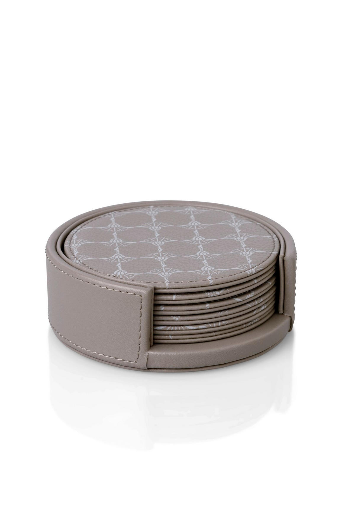 GLASUNTERSETZERSET   - Weiss/Grau, Design, Kunststoff (11,5/4,5/11,5cm) - Joop!