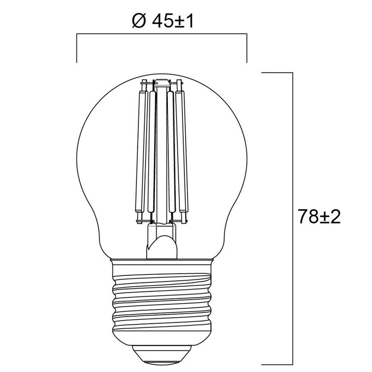 LED FILAMENT IZZÓ   E27  - Basics (4.5/7.8cm)