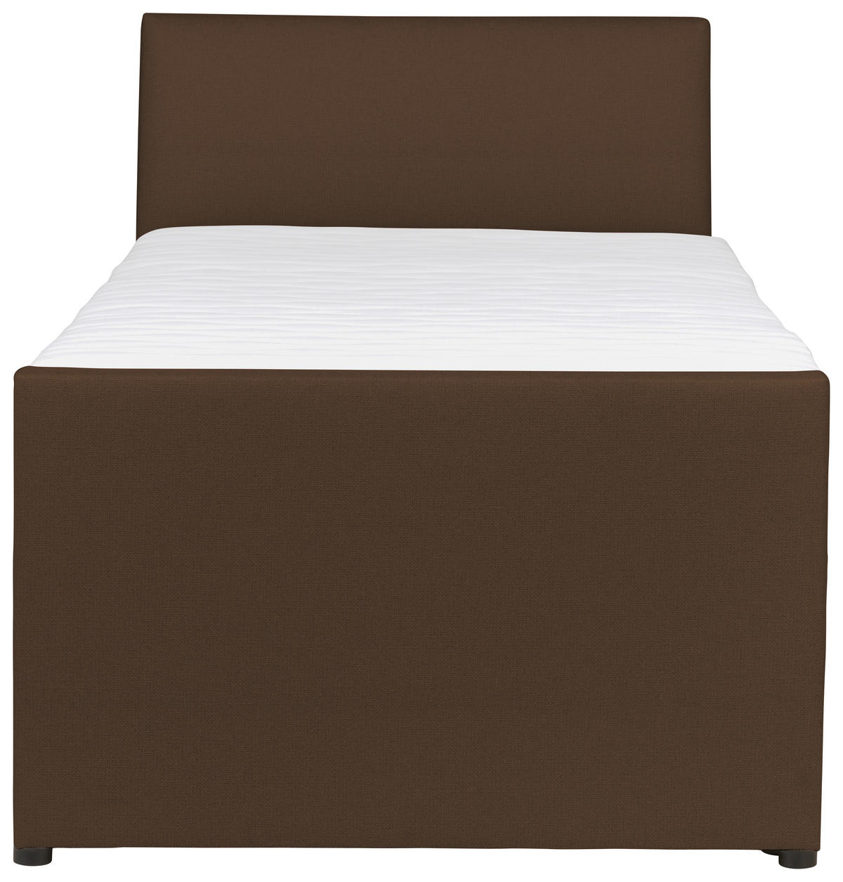 BOXSPRING-ÁGY 120/200 cm  barna  - barna/fekete, Modern, faalapú anyag/textil (120/200cm) - MID.YOU