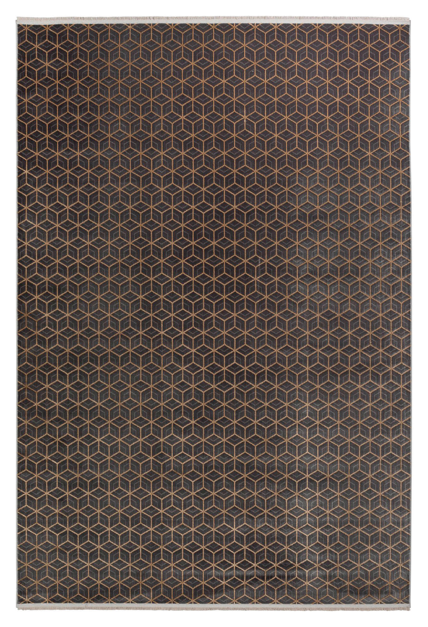 WEBTEPPICH 140/200 cm Metric Anthrazit  - Anthrazit, Design, Textil (140/200cm) - Joop!