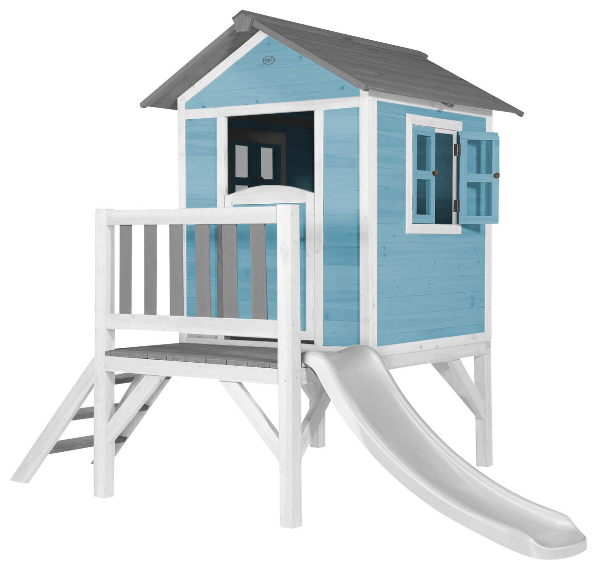 SPIELHAUS 240/189/167 cm  - Blau/Weiss, Konventionell, Holz/Kunststoff (240/189/167cm)