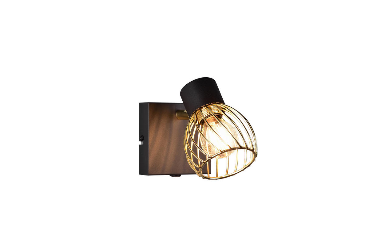 SPOTLIGHT ARDON 9/16 cm   - svart/guldfärgad, Modern, metall (9/16cm)