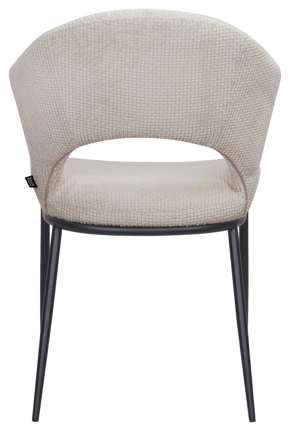 STUHL   Webstoff  Beige  - Beige/Schwarz, Design, Textil/Metall (56,5/83,5/63,5cm) - Stylife