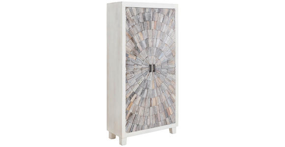 HIGHBOARD in 89/178/40 cm - Weiß, Design, Holz/Holzwerkstoff (89/178/40cm) - Ambia Home