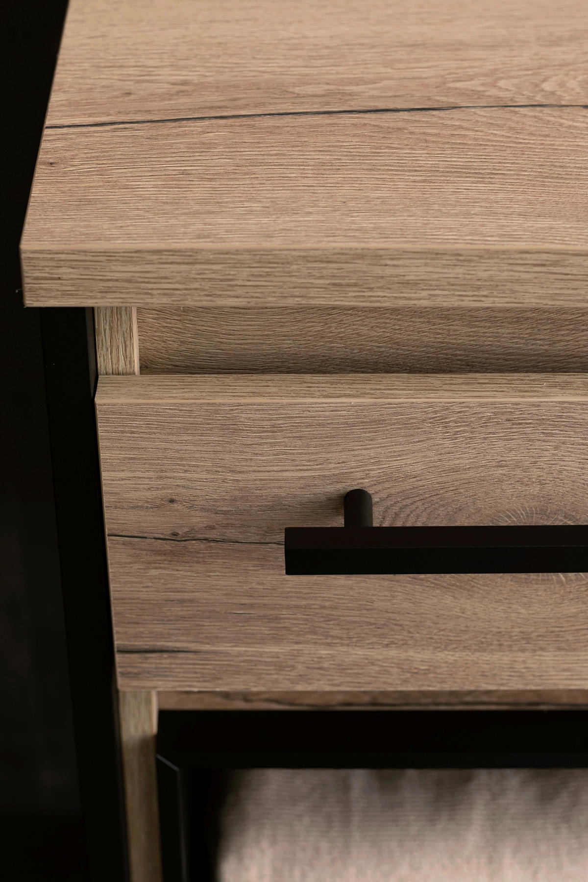 WASCHTISCHKOMBI 164,6 cm  - Eichefarben/Schwarz, Design, Keramik/Holzwerkstoff (164,6cm) - Schöner Wohnen