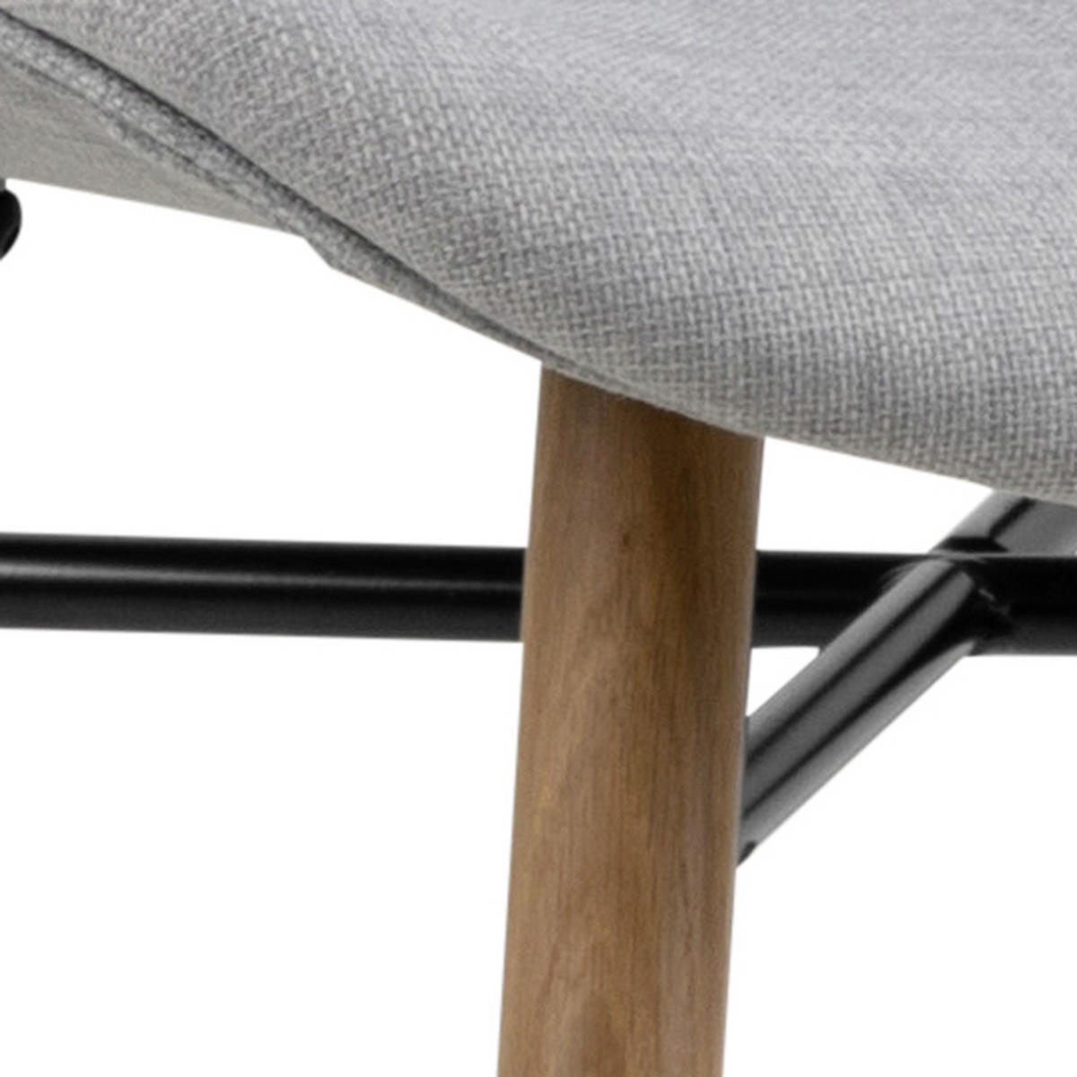 ŽIDLE, světle šedá - barvy dubu/světle šedá, Trend, kov/dřevo (47/82,5/56cm)