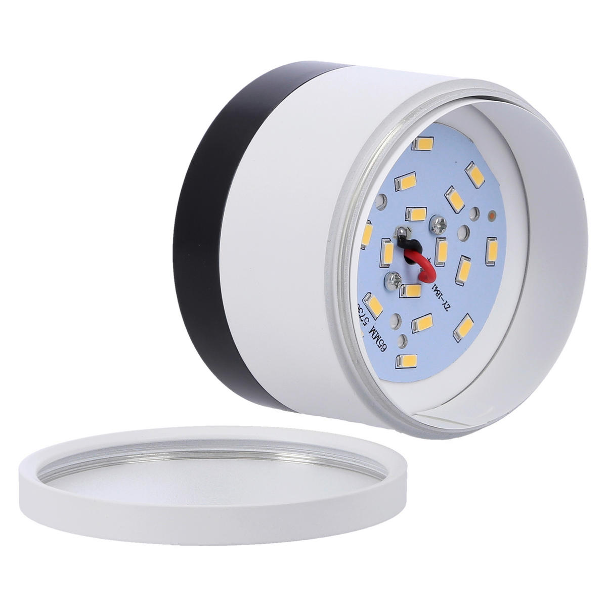 LED-DECKENLEUCHTE Tuba 8.8/8.8/6,4 cm   - Weiß, KONVENTIONELL, Metall (8.8/8.8/6,4cm)
