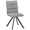 STUHL  in Stahl beflockt Metall, Textil  - Schwarz/Grau, Design, Textil/Metall (47,5/92/59cm) - Cantus