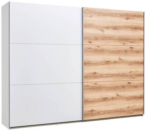 SCHWEBETÜRENSCHRANK 271/210/63 cm 2-türig Eichefarben, Hellgrau  - Eichefarben/Hellgrau, MODERN, Holzwerkstoff/Metall (271/210/63cm) - MID.YOU