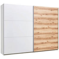 SCHWEBETÜRENSCHRANK 271/210/63 cm 2-türig Eichefarben, Hellgrau  - Eichefarben/Hellgrau, MODERN, Holzwerkstoff/Metall (271/210/63cm) - MID.YOU