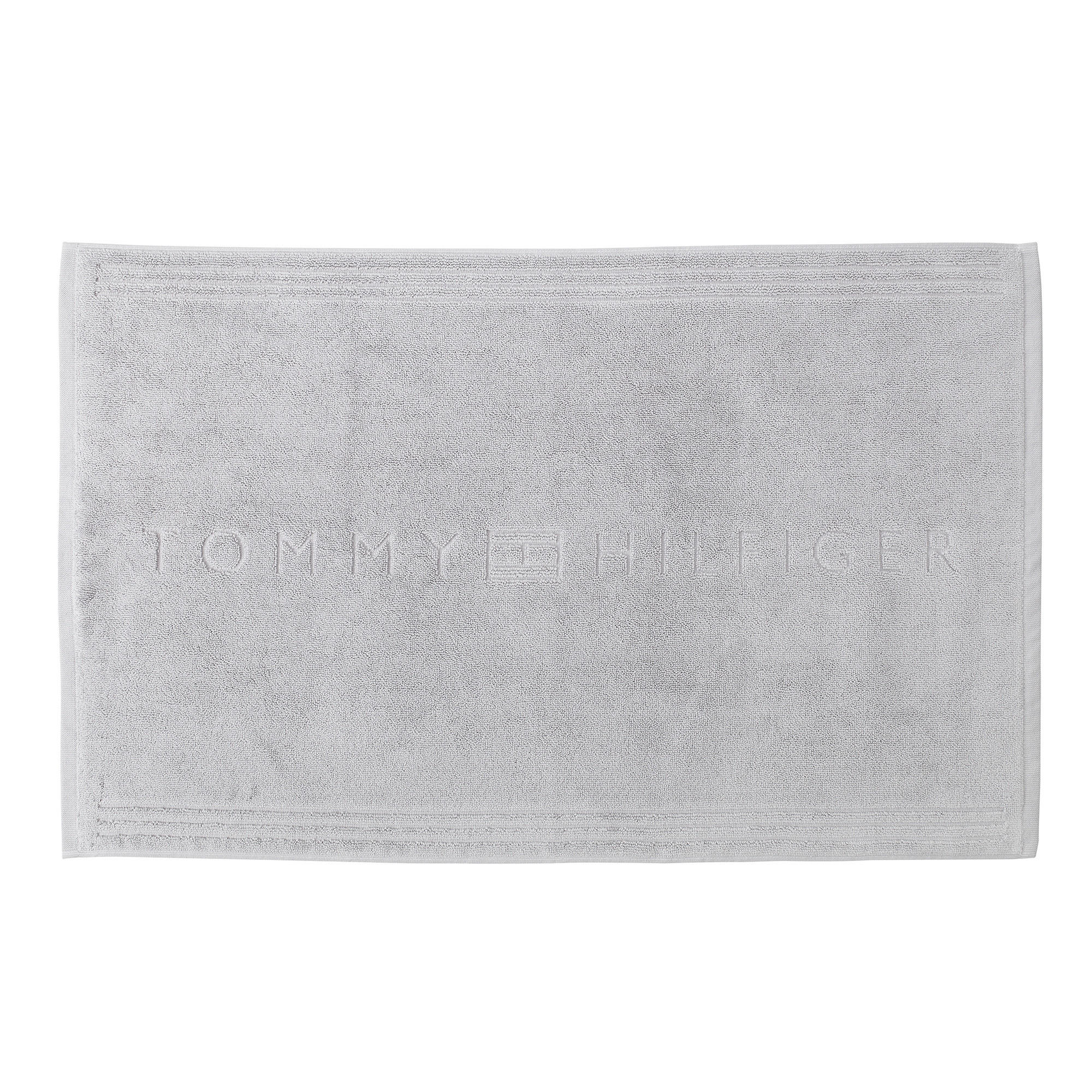 BADEMATTE  Plain 50/80 cm  - Hellgrau, Basics, Textil (50/80cm) - Tommy Hilfiger