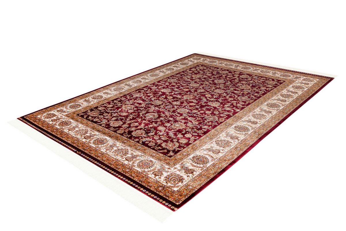 TKANÝ KOBEREC, 160/230 cm, krémová, červená, svetlohnedá - svetlohnedá/krémová, Design, textil (160/230cm)
