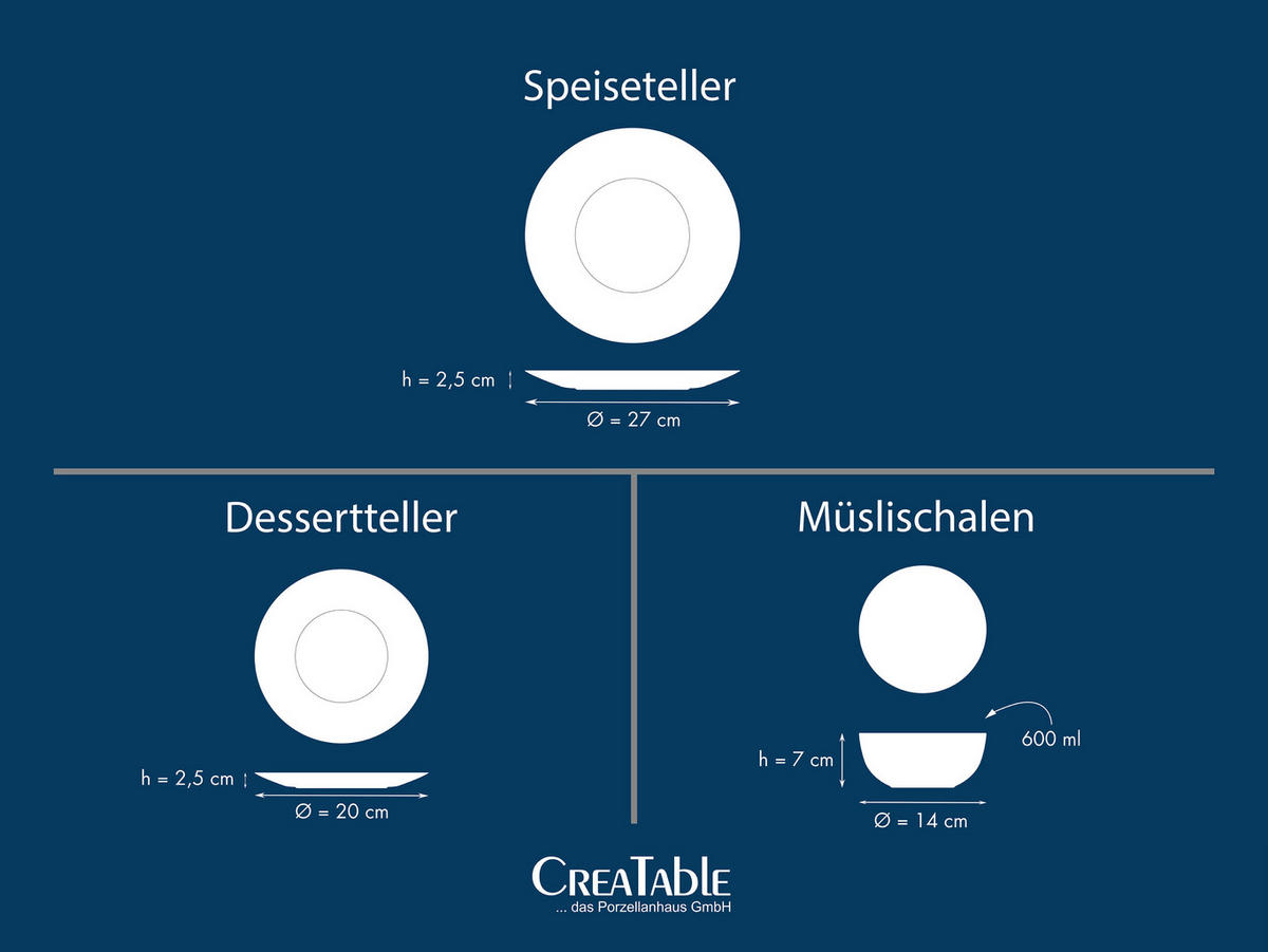 TAFELSERVICE Weiß Base weiß 12-teilig  - Weiß, Basics, Keramik - Creatable