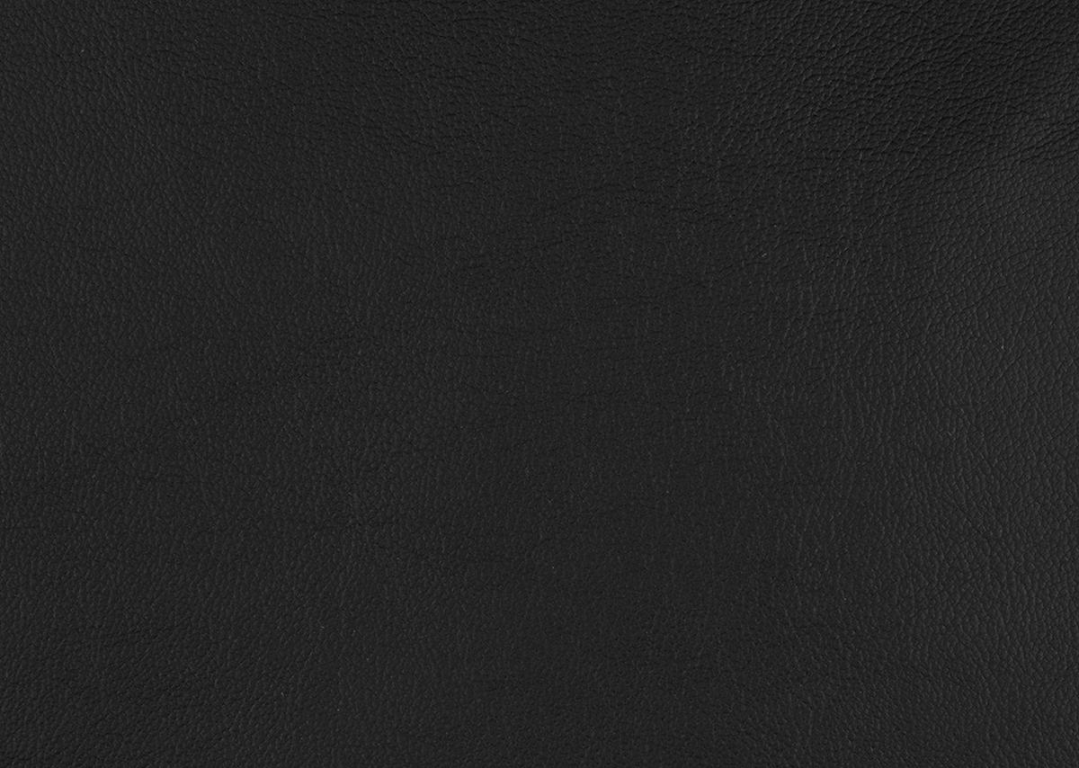 ECKSOFA in Echtleder Schwarz  - Schwarz, Design, Leder/Metall (176/334cm) - Dieter Knoll