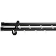 VORHANGSTANGENSET 120 cm  - Schwarz, Basics, Metall (120cm) - Homeware