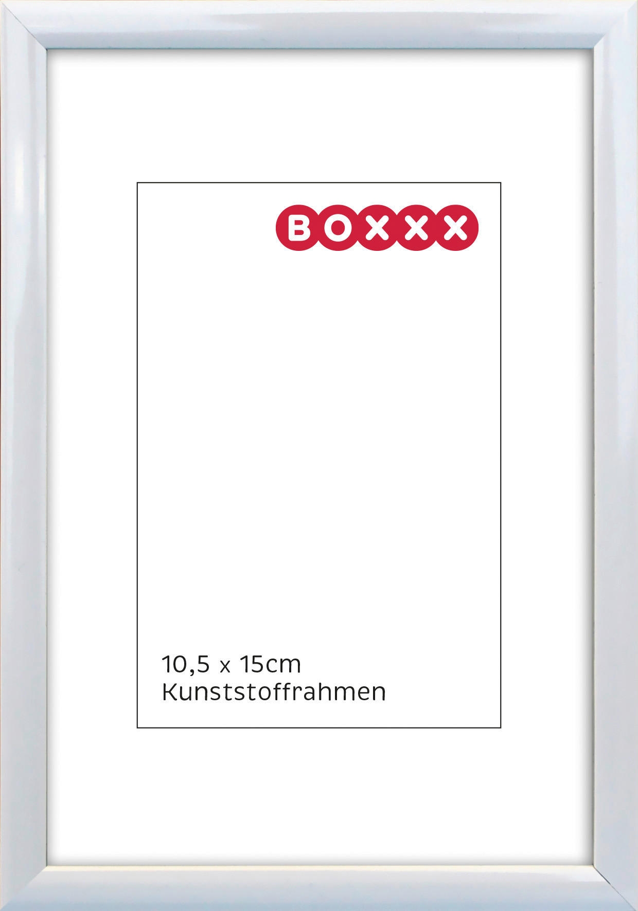 KÉPKERET  - fehér, Basics, műanyag/Üveg (11,5/16/1,4cm) - Boxxx