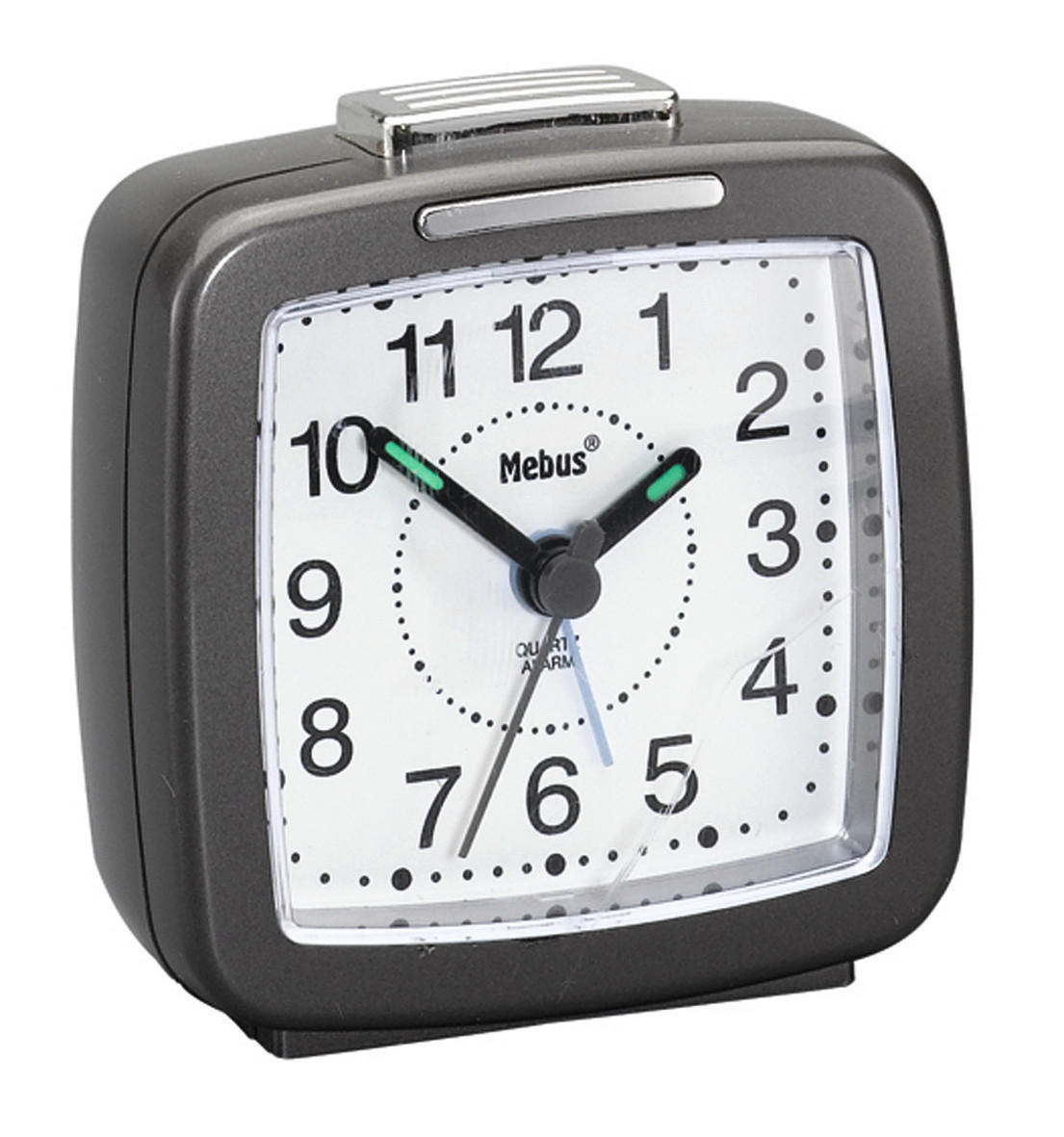 WECKER 7/7/3 cm   - Anthrazit, Basics, Kunststoff (7/7/3cm)