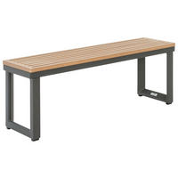 GARTENBEISTELLTISCH - Schwarz/Naturfarben, Modern, Kunststoff/Metall (100/28/33,5cm) - Amatio