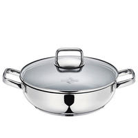 PÁNEV NA SMAŽENÍ  nepřilnavý povrch ILAG®  28 cm  - barvy stříbra, Basics, kov/sklo (28cm) - KÜCHENPROFI