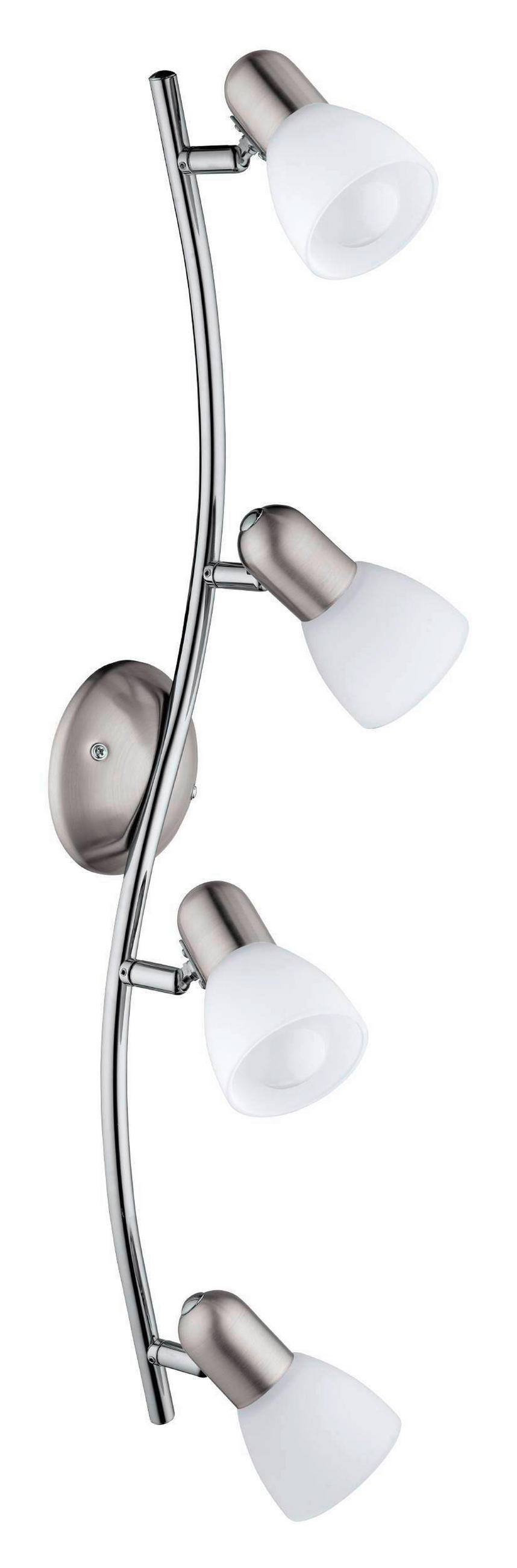 DECKENSPOTS 65/10/10 cm   - Chromfarben/Weiß, Basics, Glas/Metall (65/10/10cm) - Eglo