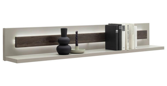 WANDBOARD 150/24/22 cm - Eichefarben/Grau, Design, Holzwerkstoff (150/24/22cm) - Novel