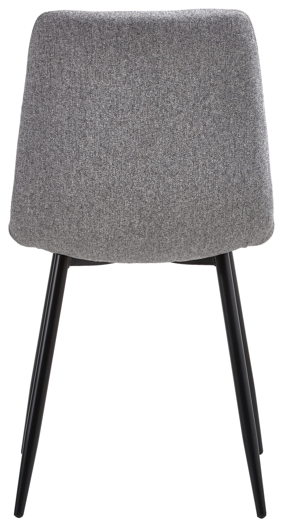 STUHL Webstoff Grau, Schwarz  - Schwarz/Grau, LIFESTYLE, Textil/Metall (44,5/86/54,5cm) - Livetastic