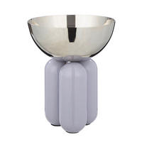 DEKOSCHALE - Silberfarben/Flieder, Basics, Metall (26/33cm)