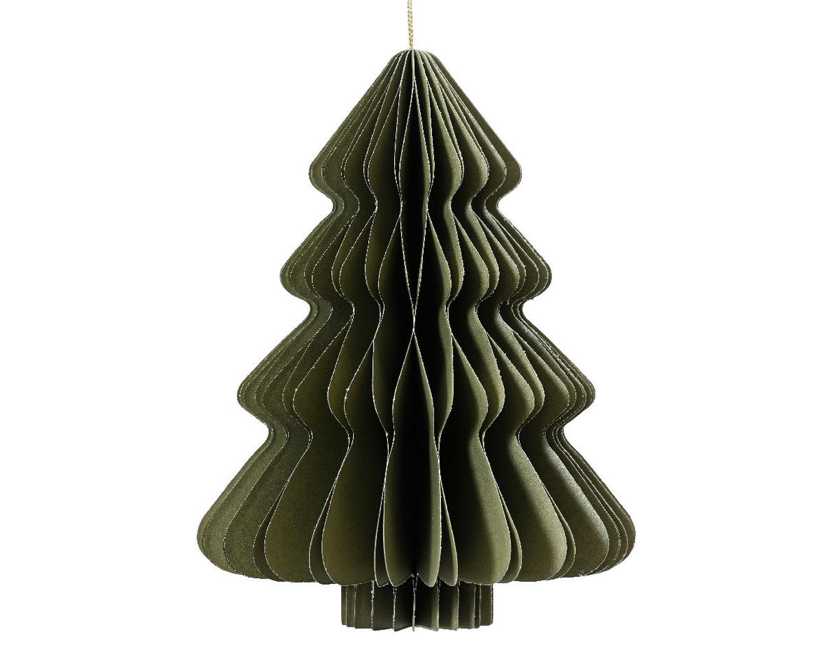DEKOWEIHNACHTSBAUM  - Grün, Basics (30,00/30,00/40,00cm) - X-Mas