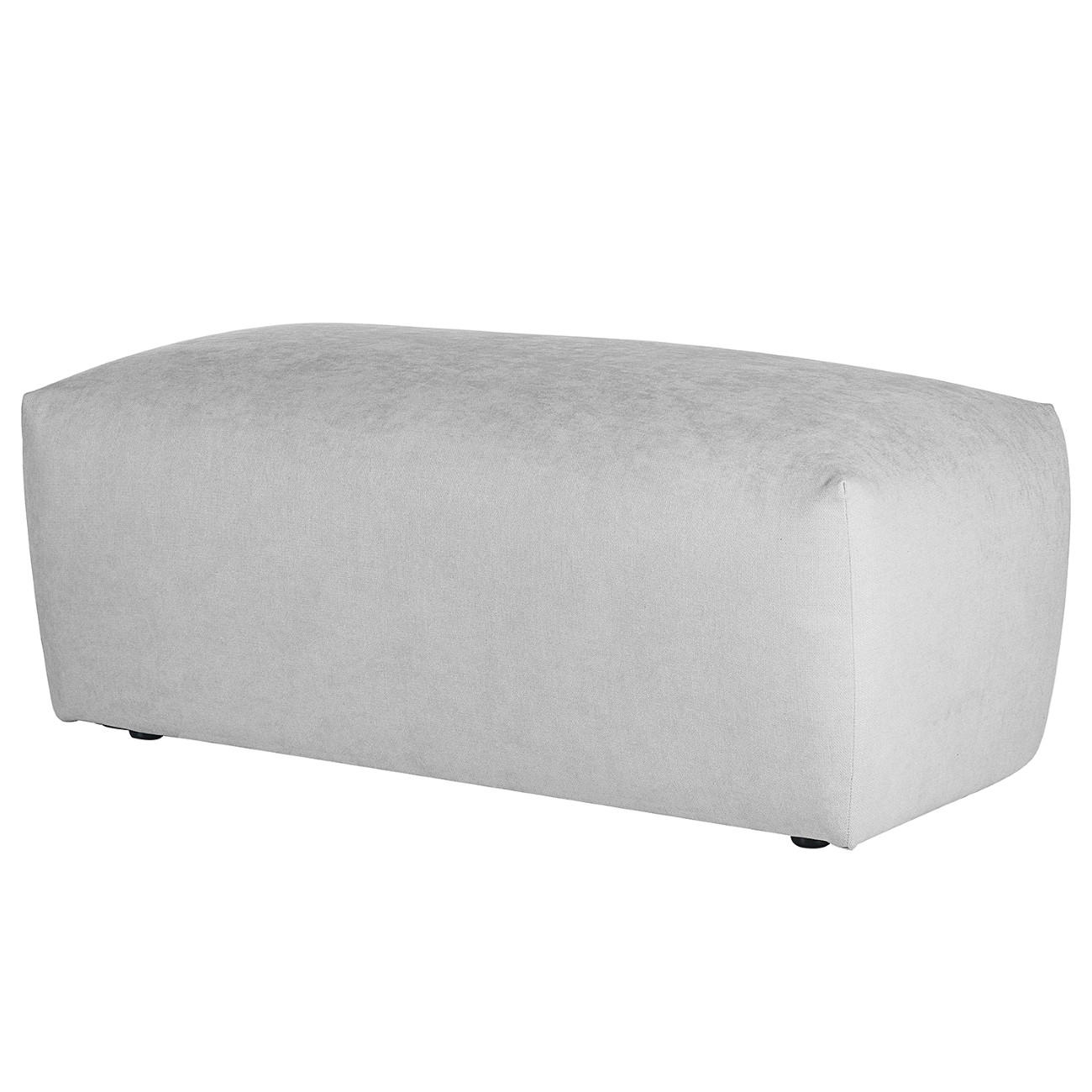 HOCKER in Textil Grau  - Schwarz/Grau, Modern, Kunststoff/Textil (102/41/52cm) - Trendmanufaktur