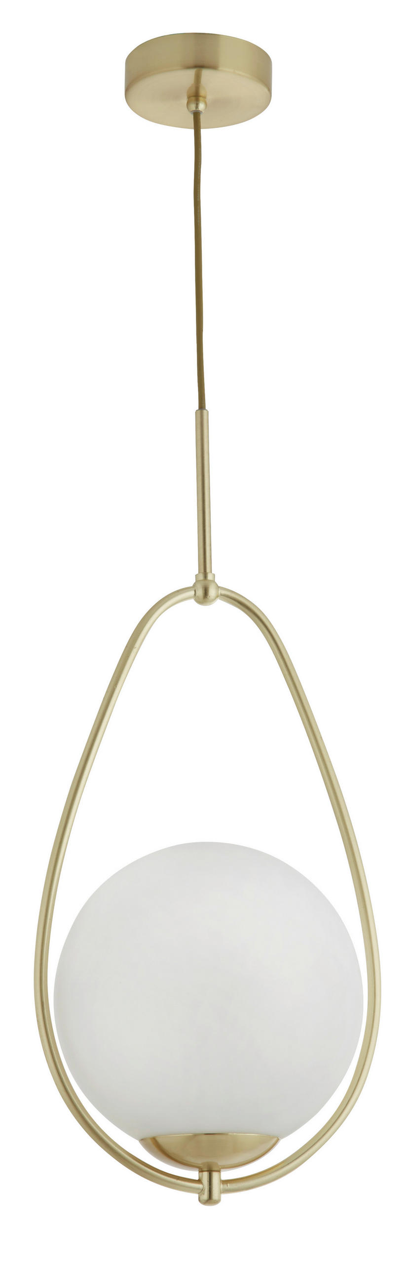 HÄNGELEUCHTE Avalon 23/19/150 cm   - Goldfarben, KONVENTIONELL, Glas/Metall (23/19/150cm) - Searchlight