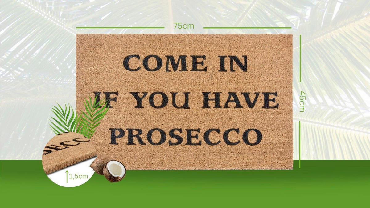 KOKOSMATTE 45/75 cm Mix Mats  - Hellbraun/Schwarz, Basics, Naturmaterialien/Kunststoff (45/75cm) - Hanse Home