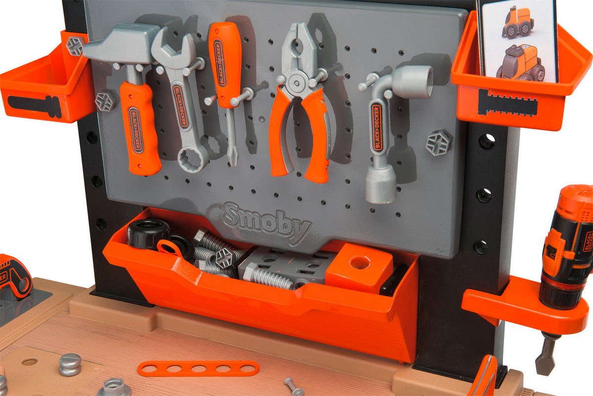 DĚTSKÁ KUTILSKÁ DÍLNA - vícebarevná, Basics, plast (58,5/16/75,3cm) - Black & Decker