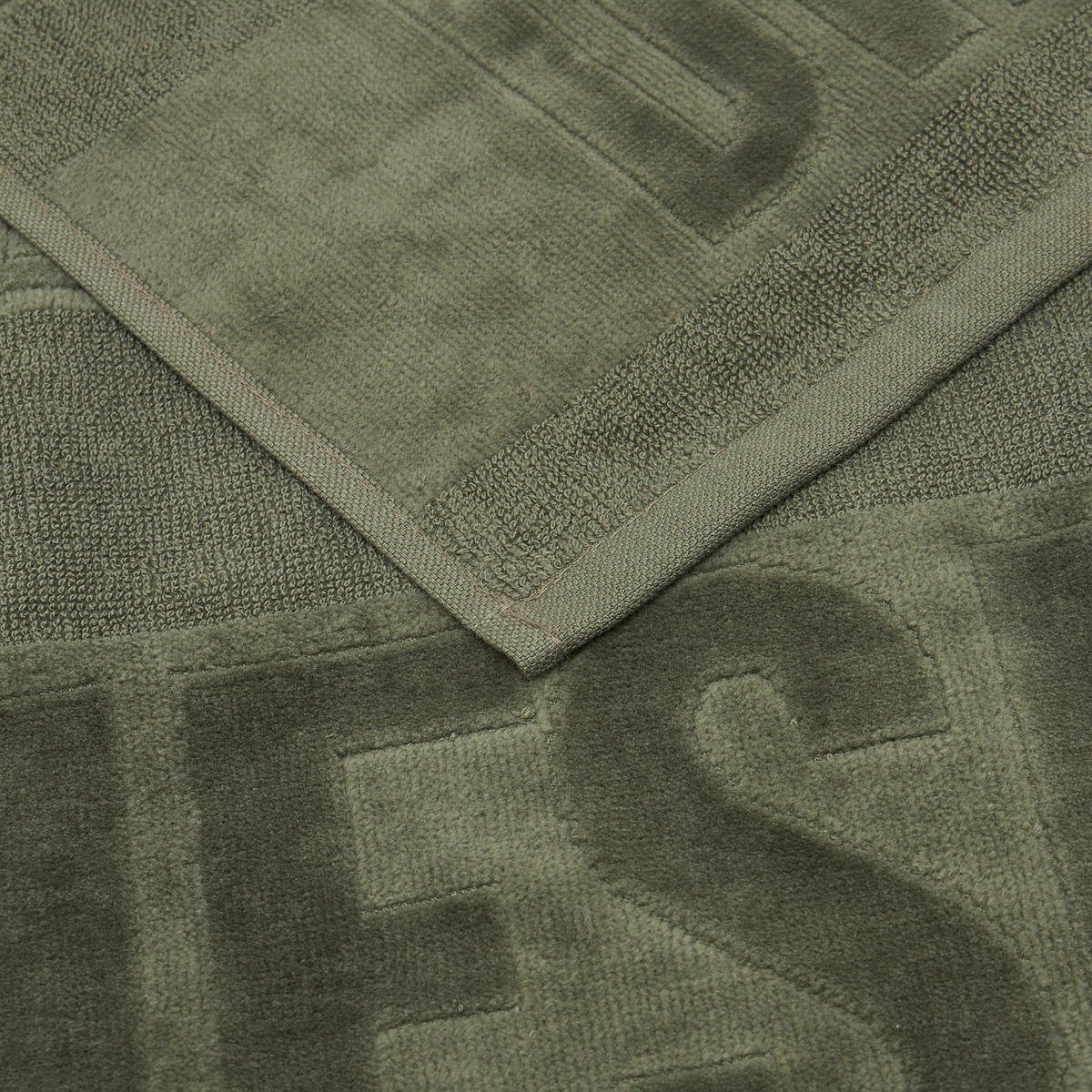 HANDTUCH RUNNING LOGO Grün  - Grün, Basics, Textil (60/100cm) - Diesel