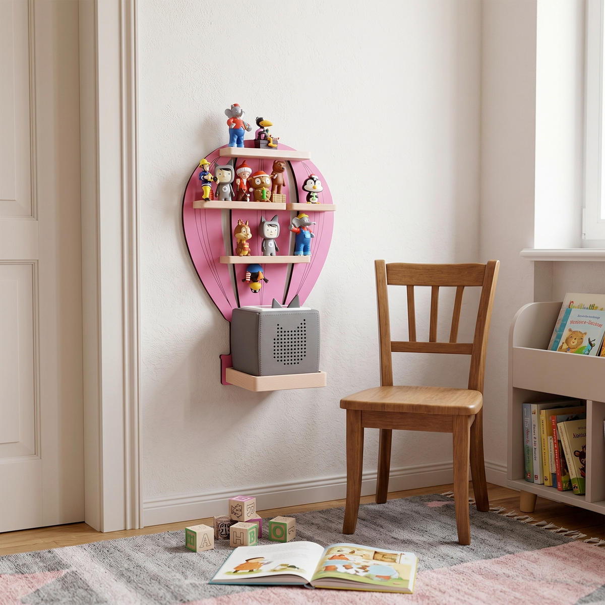 KINDERREGAL  - Rosa, Modern, Holzwerkstoff (30/48/19cm) - Livetastic