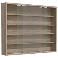 HÄNGEVITRINE in Sonoma Eiche   - Silberfarben/Sonoma Eiche, MODERN, Glas/Holzwerkstoff (77/60/10cm) - MID.YOU