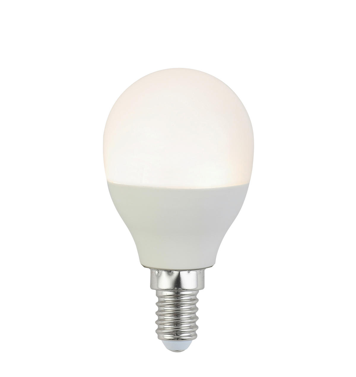 LED OKOS IZZÓ,   4,9 W E14  - fehér, Basics, műanyag/fém (4,8/8cm) - Boxxx
