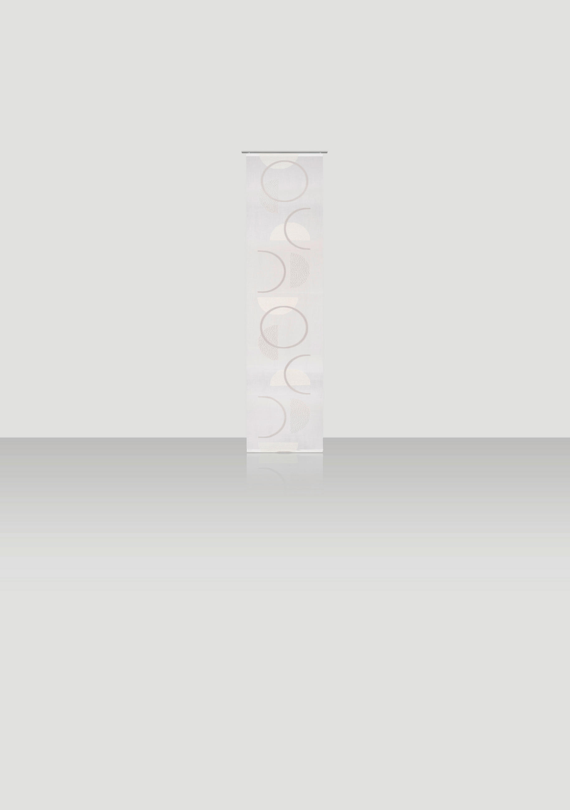 FLÄCHENVORHANG   halbtransparent   60/255 cm  - Grau, Trend, Textil (60/255cm) - Novel