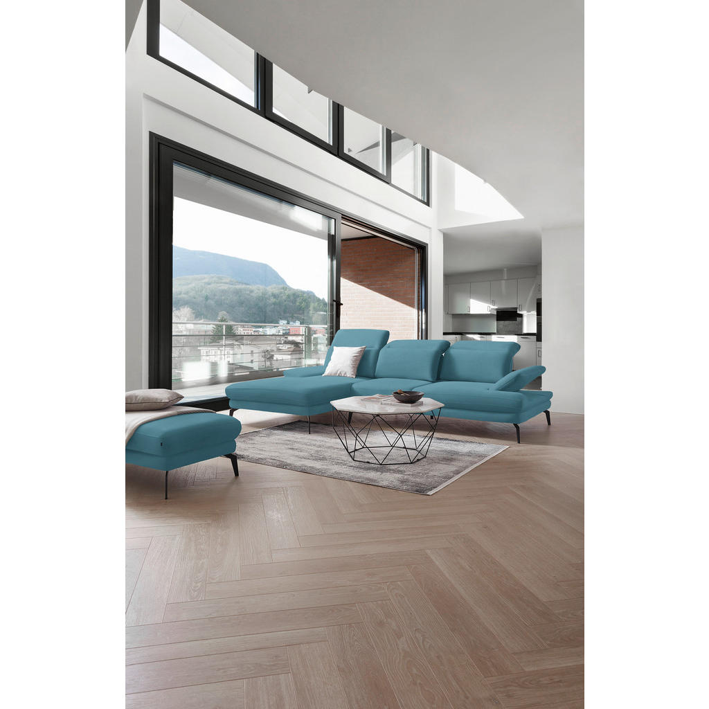 Thumbnail - Stylife Ecksofa, Blau, Textil, 4-Sitzer, Ottomane links, L-Form, 289x180 cm, Stoffauswahl, seitenverkehrt erhältlich, Ho...