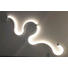 STENSKA LED SVETILKA SNAKE - bela, Design, kovina/umetna masa (115cm) STENSKA LED SVETILKA SNAKE - bela, Design, kovina/umetna masa (115cm)