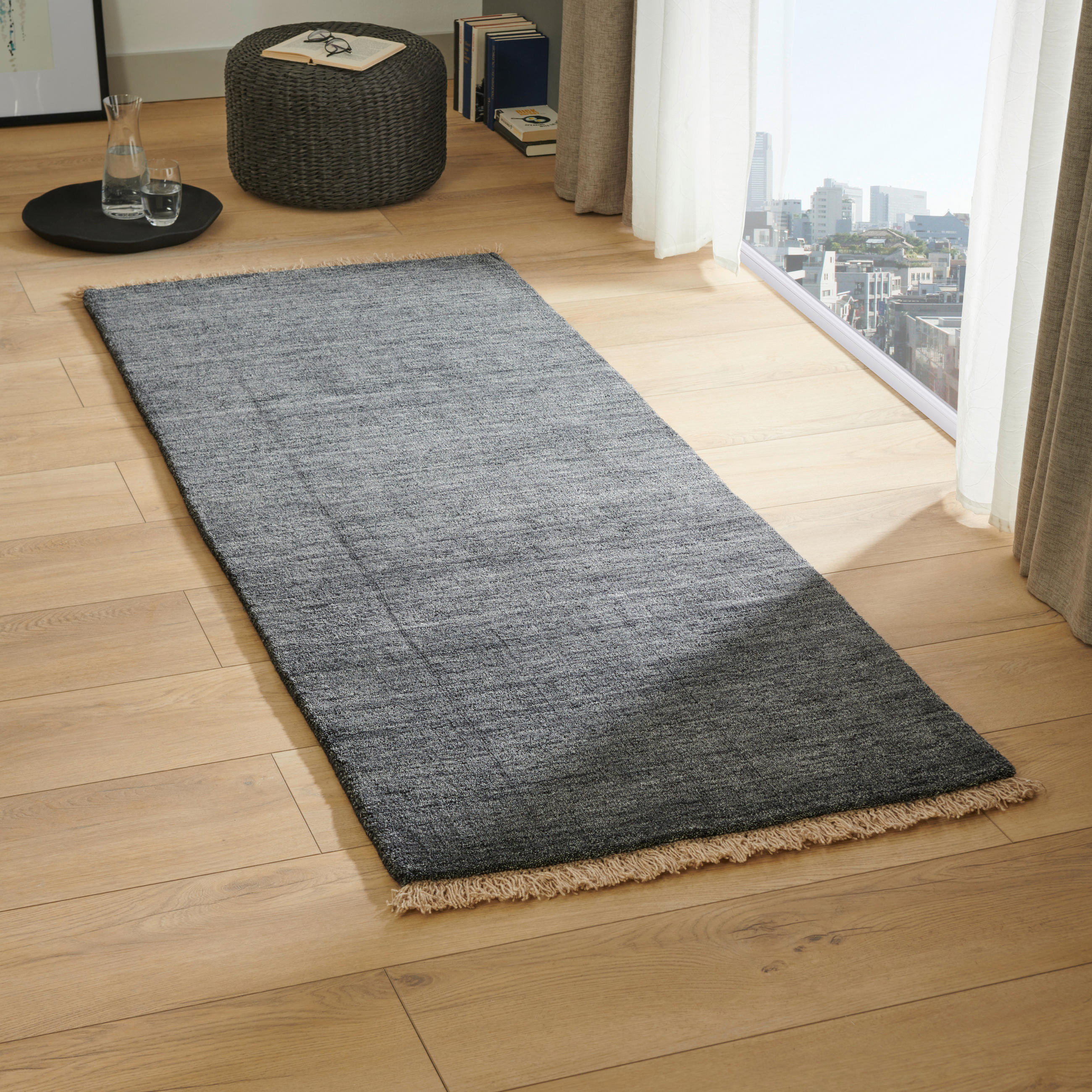 ORIENTALSKA PREPROGA  80/200 cm  tkano  siva  - siva, Konvencionalno, tekstil (80/200cm) - Cazaris