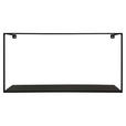 WANDREGAL 60/30/12 cm  - Schwarz, Trend, Metall (60/30/12cm) - Landscape