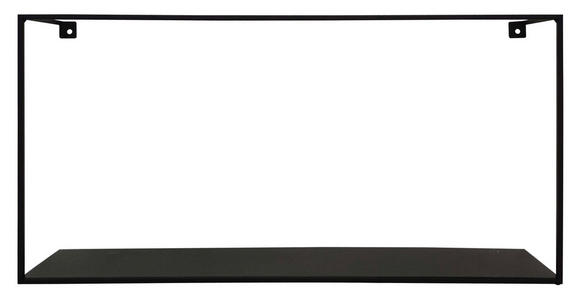 WANDREGAL 60/30/12 cm  - Schwarz, Trend, Metall (60/30/12cm) - Landscape