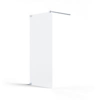 DUSCHTRENNWAND Silberfarben  100/200 cm  - Silberfarben, MODERN, Glas/Metall (100/200cm) - Schöner Wohnen