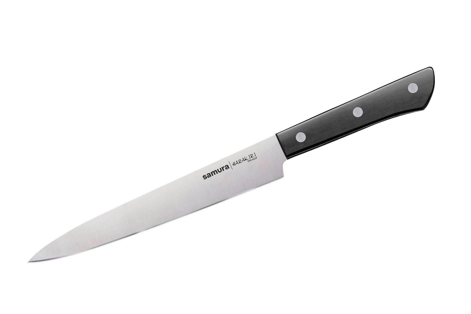 NOŽ ZA MESO  Samura Harakiri 31/3/1.5 cm            - črna, Basics, umetna masa (31/3/1.5cm) - Samura