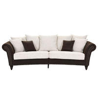 TROSJED tekstil  smeđa    - sivo-smeđa/tamno smeđa, Romantično / ladanjski, tekstil/drvo (273/79/50/125cm) - Landscape