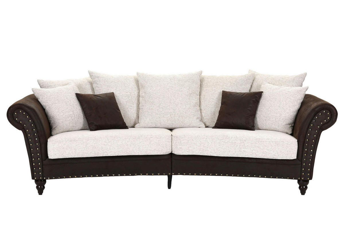 TROSJED tekstil  smeđa    - sivo-smeđa/tamno smeđa, Romantično / ladanjski, tekstil/drvo (273/79/50/125cm) - Landscape